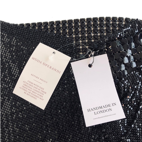 Fannie Schiavoni Chainmail Metal Mesh Mini Skirt - Picture 10 of 11